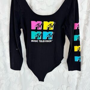 MTV 90s Vintage Logo Bodysuit XL